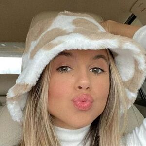 CLEARANCE Faux Fur Animal Print Bucket Hat Cap NEW!